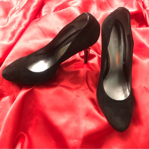 💥 Final Chance Before it’s GONE!!💥 Nine West Black Suede Platform Pump HighHeels - Picture 3 of 8